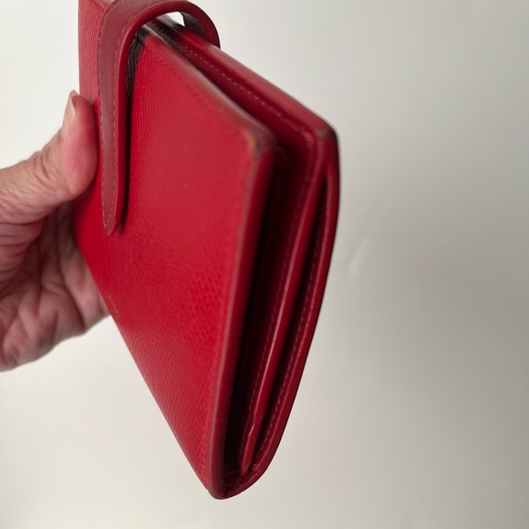 Celine wallet with snap closure in great condition color red - Picture 4 of 10